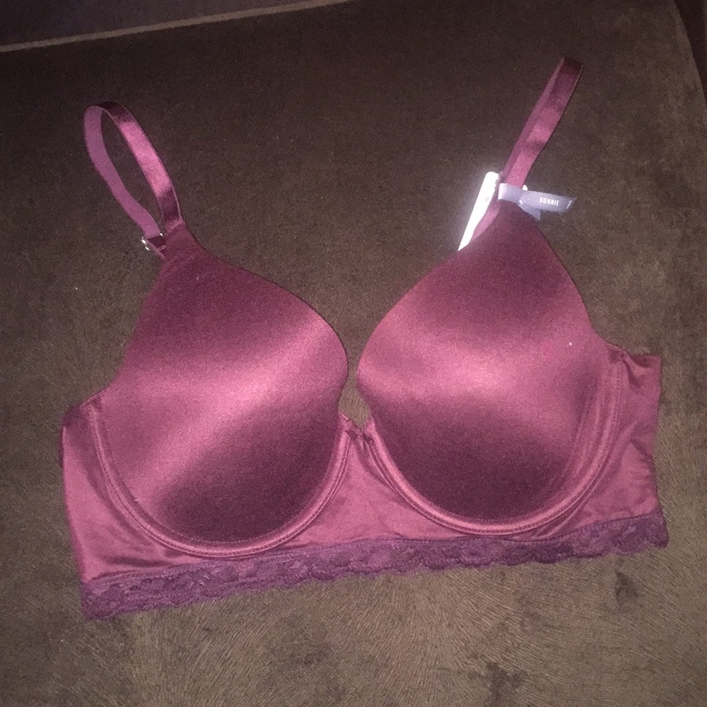 Burgundy Full Coverage Sunnie Bra Aerie 36C